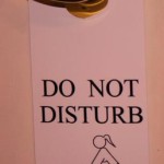 Do Not Disturb Pegging Sign